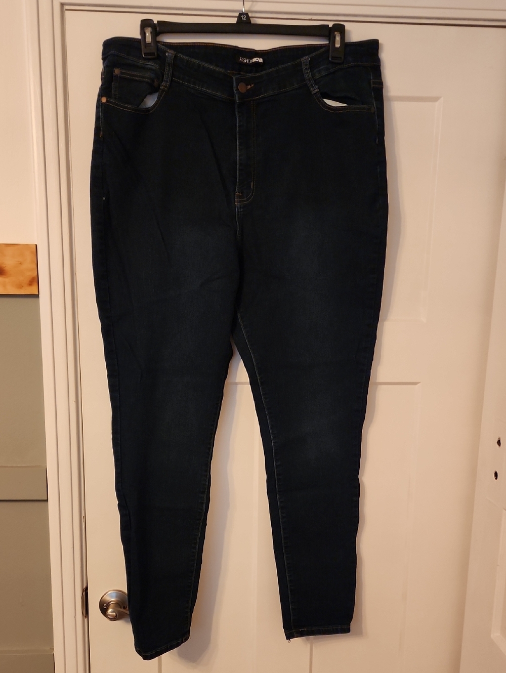 Fashion Nova Dark Blue Skinny Jeans
